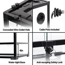 Load image into Gallery viewer, REPTIZOO 120 Gallon Large Reptile Terrarium, 48&quot; x 24&quot; x 24&quot; with 2 Separate Habitats