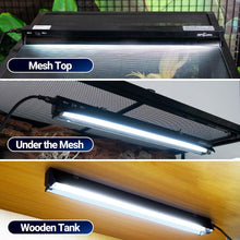 Load image into Gallery viewer, REPTI ZOO Switchable T5 UVB Terrarium Light Fixture Combo Kit