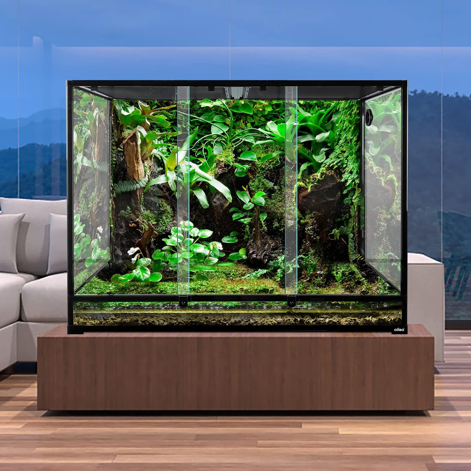 180 Gallon Large Glass Reptile Tank 48x24x36 Inch Terrarium