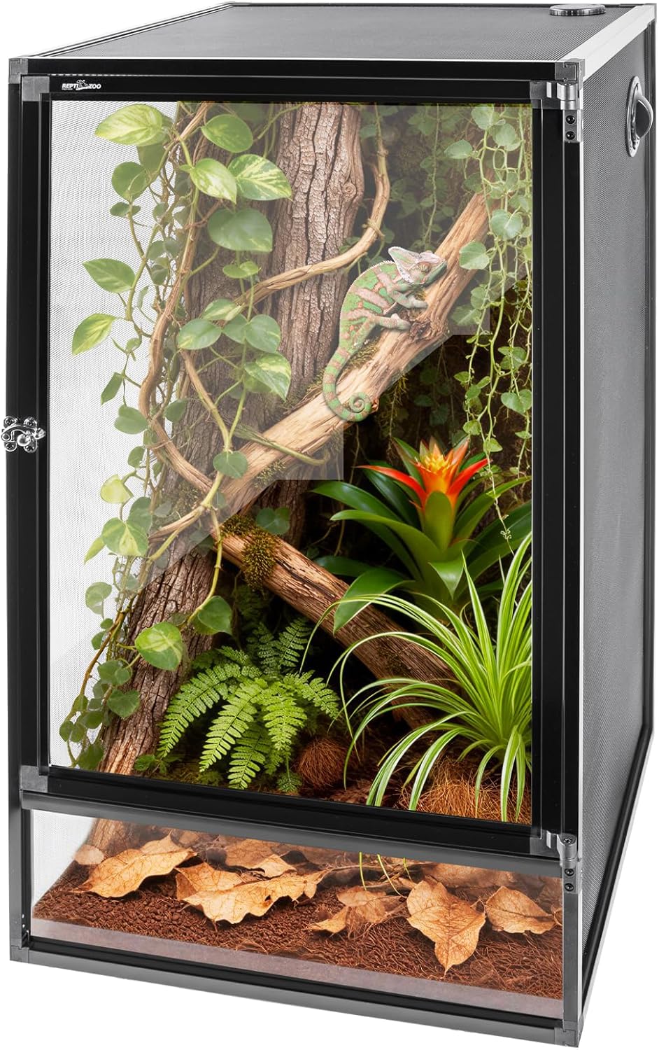 REPTI ZOO 2026 New Arrival Vertical Reptile Terrarium Foldable Screen Cage Secondary image