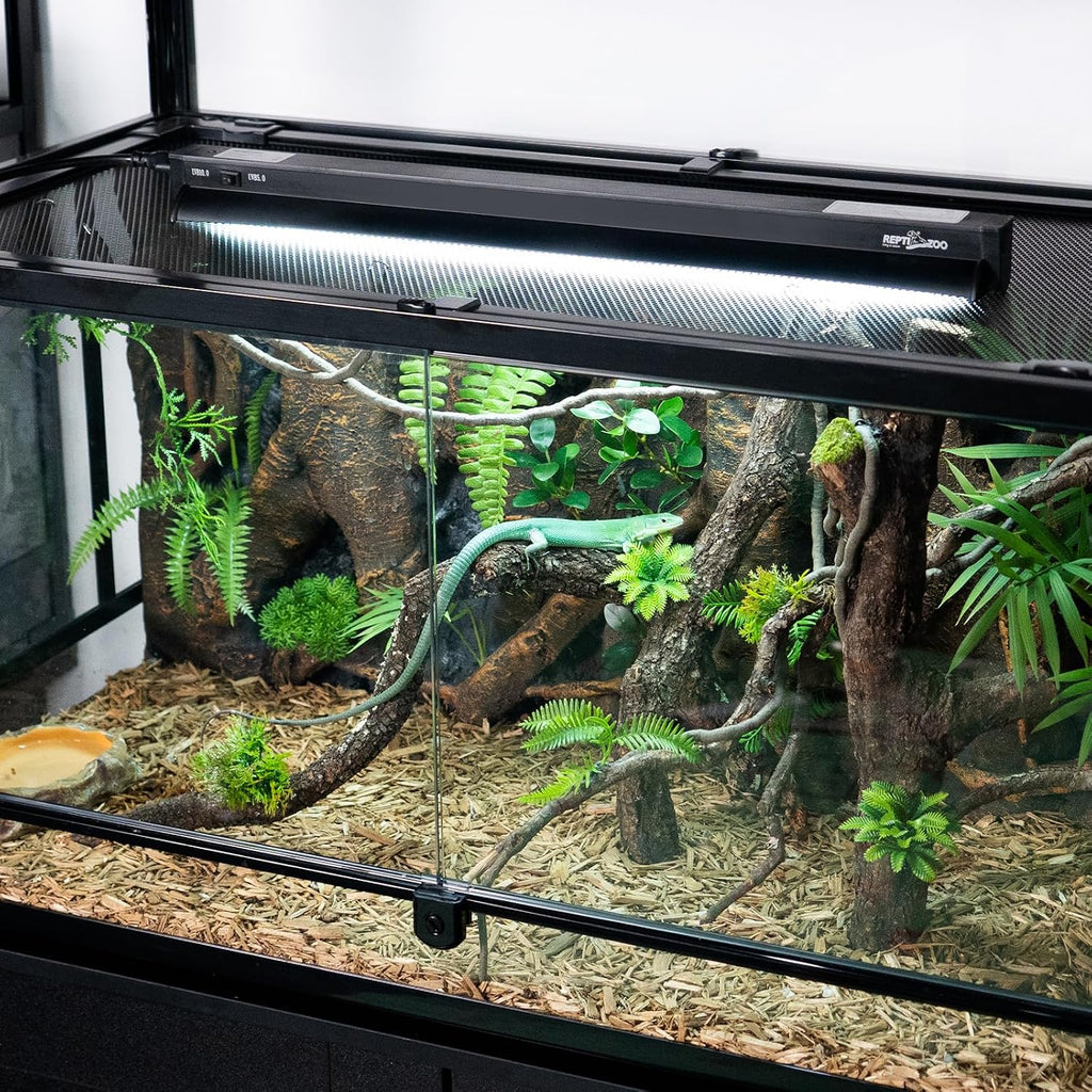 REPTI ZOO Switchable T5 UVB Terrarium Light Fixture Combo Kit