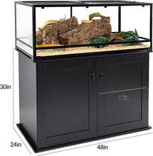 Load image into Gallery viewer, REPTI ZOO Storage Cabinet Terrarium Stand 48&quot; x 24&quot; x 30&quot; for Large Wide Reptile Tanks - REPTI ZOO