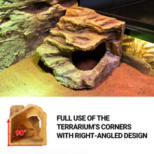 Load image into Gallery viewer, Resin Reptile Hideout Cave Reptile Habitat Tank Decor Terrarium Accessories for Lizards