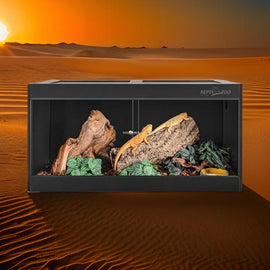 120 Gallon PVC Reptile Enclosure, 48x24x24inch Extra Large Reptile Habitat for Reptile Pets