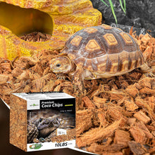 Load image into Gallery viewer, REPTI ZOO 72 Quart Reptiles Coconut Chip Substrate,  Coco Husk Reptiles Bedding for Ball Snakes and Geckos