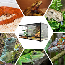 Load image into Gallery viewer, REPTIZOO 120 Gallon Large Reptile Terrarium, 48&quot; x 24&quot; x 24&quot; with 2 Separate Habitats