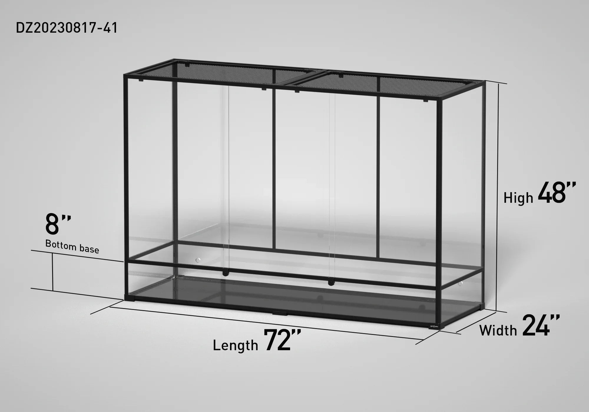 Customed Reptile Terrarium 360 Gallon 72" x 24"x 48" Secondary image