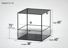 Load image into Gallery viewer, REPTIZOO 264 Gallon Glass Customed Reptile Terrarium 38&quot; x 40&quot;x 40&quot; with Front opening Door