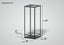 Tall glass reptile terrarium with metal frame, 48x18x18 inches, for custom reptile enclosures.