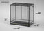 REPTI ZOO 48" x 30"x 48" Glass Reptile Terrarium with Sliding Door Reptile Habitat Tank (customed reptile cage) - REPTI ZOO
