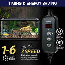 Load image into Gallery viewer, WACOOL Reptile Glass Terrarium Air Purifier,Carbon Filter Reptile Dehumidifier Air Cleaner