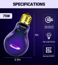 Load image into Gallery viewer, WACOOL Night Heat Lamp Bulb Moonlight Light Glass Heating Lamps Bulbs