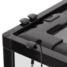 Load image into Gallery viewer, WACOOL 10 Gallon 12&quot; x 12&quot; x 18&quot; Full Glass Reptile Terrarium, Top Screen Ventilation &amp; Feeding RK0102NS