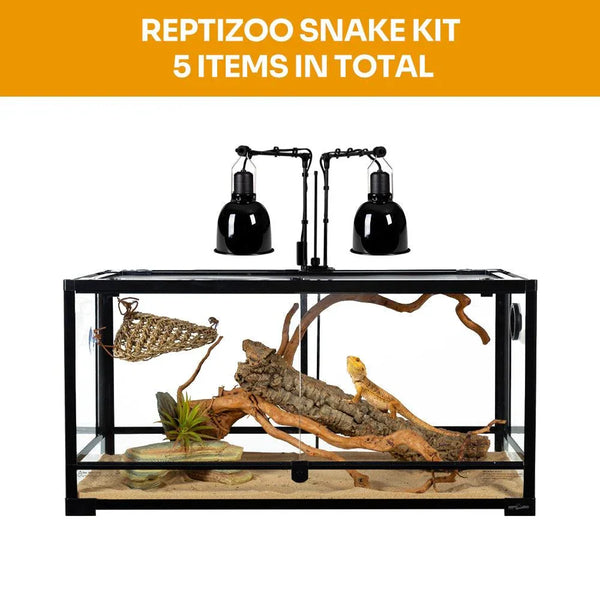 REPTIZOO 30gallon 50gallon 67gallon Small Tank Starter Kitspecific Bearded Dragon Glass Tanks Equipments - REPTI ZOO