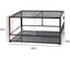 Replacement black metal frame pole for large reptile terrarium cage, 24x48x18 inches.