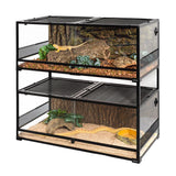 REPTI ZOO 36'' x 18'' x 44'' Stackable Reptile Tank (2 tanks stacked)