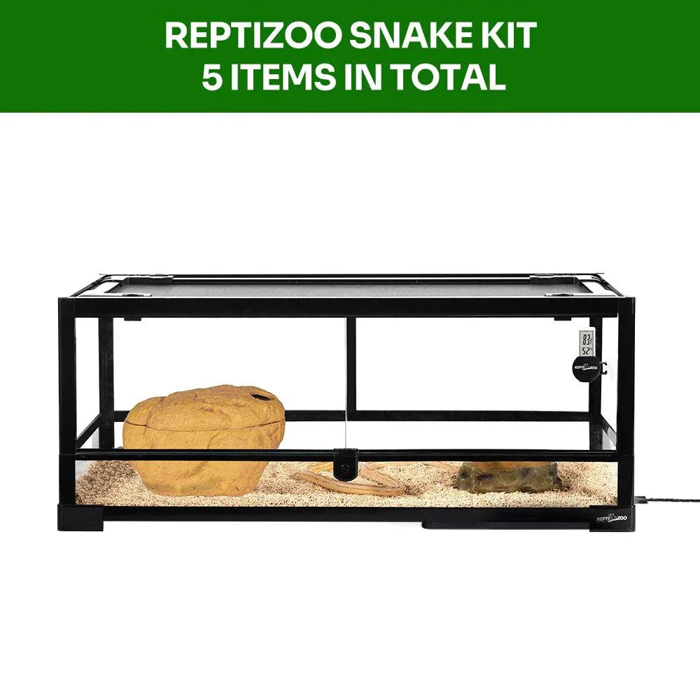 REPTI ZOO Pet Reptile Starter Snake Habitat Kit with Heat for Small Animals for reptile beginner - REPTI ZOO
