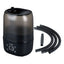 Reptile terrarium humidifier with digital controls and flexible hoses for misting