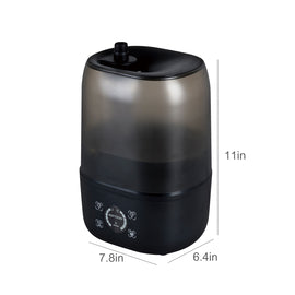 4L Reptile Fogger Mister for Reptile Terrariums， Humidifier Digital Tank Timing Terrarium Humidifier Smart Touch Screen Mister TF03