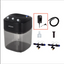 Reptile terrarium misting system with main unit, power adapter, tubing, filter, and nozzles.
