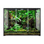 180 Gallon Large Glass Reptile Tank 48x24x36 Inch Terrarium with Double Sliding Door Top Screen Ventilation Habitat