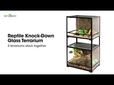 REPTI ZOO 30'' x 18'' x 44'' Stackable Reptile Tank (2 tanks stacked)