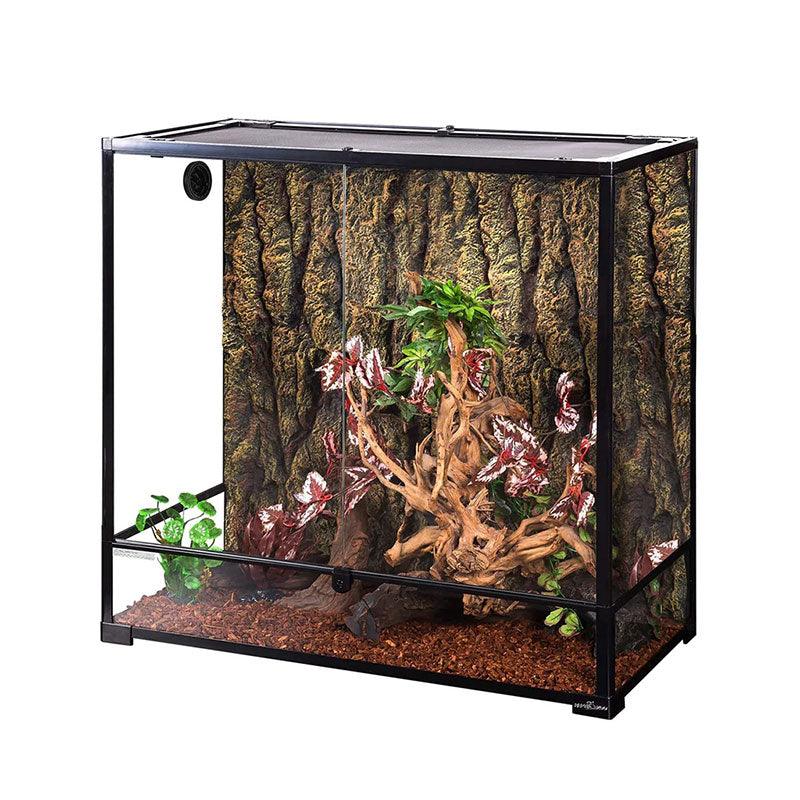 100 Gallon 36" x 18"x 36" Large Glass Reptile Enclosures, Front Opening Reptile Cages, Chameleon Reptile Tank RK0125 - REPTI ZOO