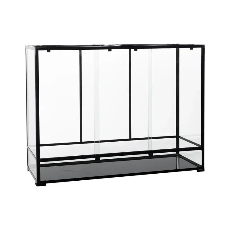 REPTIZOO Reptile 135 Gallon Large Glass Terrarium 48" x 18" x 36" Sliding Doors Reptile Terrarium RK481836 - REPTI ZOO