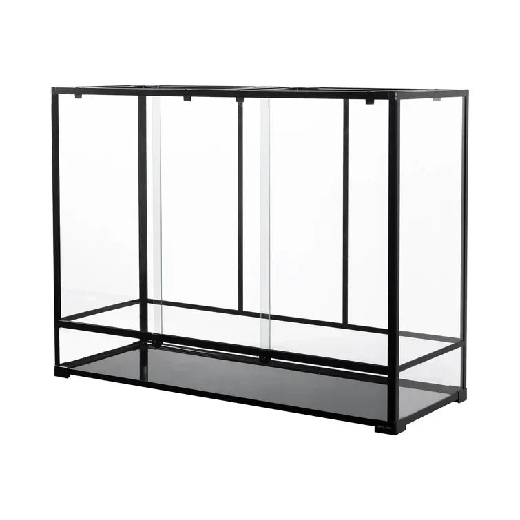 REPTIZOO Reptile 135 Gallon Large Glass Terrarium 48" x 18" x 36" Sliding Doors Reptile Terrarium RK481836 - REPTI ZOO