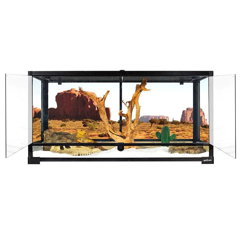 REPTI ZOO Stackable Reptile Glass Terrarium Tank (2 tanks) - REPTI ZOO