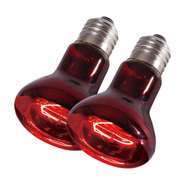 REPTIZOO Reptile 2PCS 110V 75W Night Infrared Heating Spot Lamp for Reptile Pet - REPTI ZOO