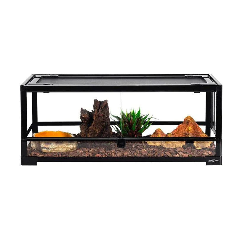 REPTI ZOO 18.7 Gallon 30" x 12"x 12" Front Opening reptile enclosures For Reptile Pets Bearded Dragon Gecko Lizard RK301212G - REPTI ZOO Main image