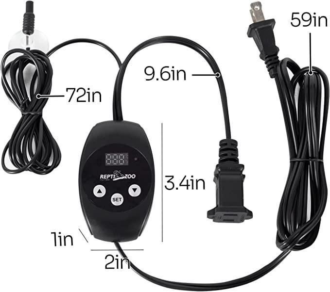 REPTIZOO Digital Temperature Controller Smart Dimming Thermostat Controller TC02 Secondary image