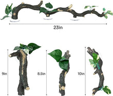 Load image into Gallery viewer, REPTIZOO 3Pcs Reptile Climbing Branch Terrarium Plants Decor DR08 - REPTI ZOO