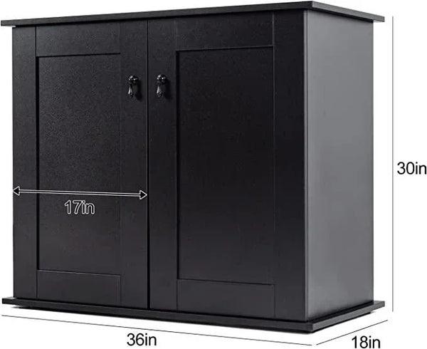 REPTI ZOO Reptile Terrarium Cabinet, Reptile and Amphibian Terrarium Stand (36''x18''x30'') - REPTI ZOO