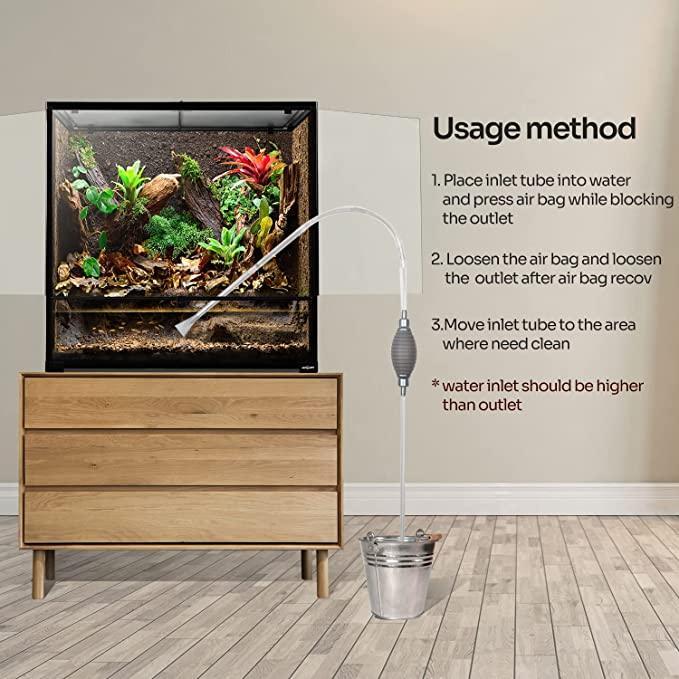 REPTI ZOO 96 Gallon Reptile Tank 36" x 18"x 36" for Reptile Amphibian Pets RK904590 - REPTI ZOO