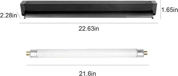 REPTI ZOO Reptile UVB Lighting Combo Kit with Detachable Curved Reflector 5.0 UVB T5 Lamp Bulb, ETL certificated - REPTI ZOO