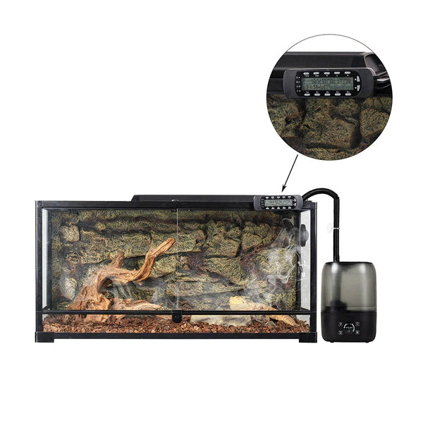 4L Reptile Fogger Mister for Reptile Terrariums， Humidifier Digital Tank Timing Terrarium Humidifier Smart Touch Screen Mister TF03 - REPTI ZOO