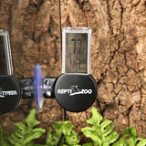 REPTI ZOO Reptile Terrarium Thermometer Hygrometer Digital Display with Suction Cup