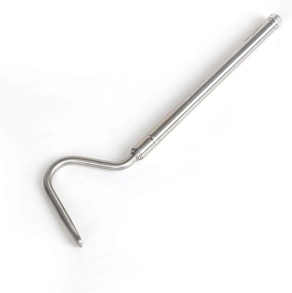 REPTI ZOO Portable Mini Snake Hook Collapsible Stainless Steel Snake Tongs and Snake & Reptile Hook Retractable Catching Snake Handling Tool - REPTI ZOO