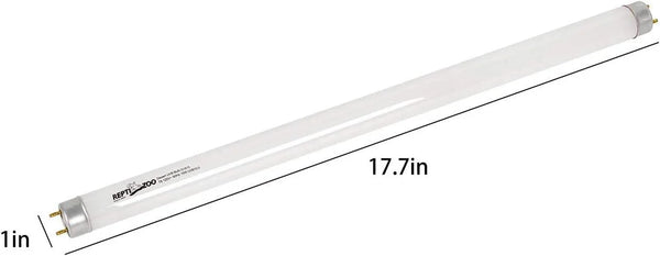 REPTI ZOO T8 Terrarium Reptile Fluorescent UVB T8 18 Inches 15W Compact Reptile Bulb Tropical Terrarium Lamp Tube - REPTI ZOO