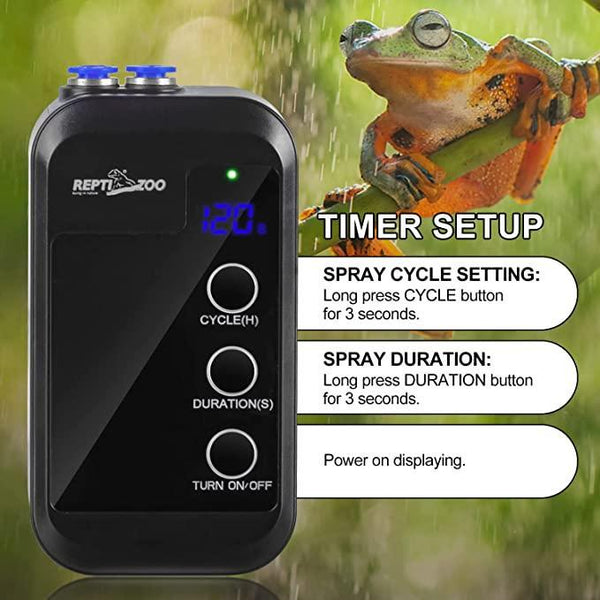 REPTI ZOO Reptile Mini Automatic Misting with Adjustable Spray Nozzles TR09 - REPTI ZOO