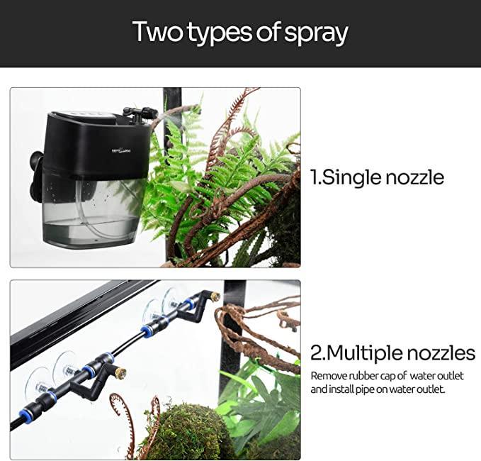 REPTI ZOO Mini Portable Reptile Mister Starter Mister with 0.8L Reservoir TR08 - REPTI ZOO