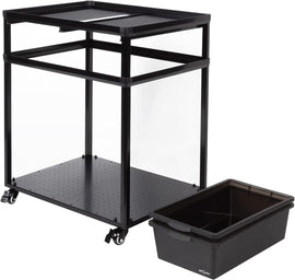 REPTIZOO Stackable Breeding Boxes Rack with Rolling Wheels Tank Stand - REPTI ZOO