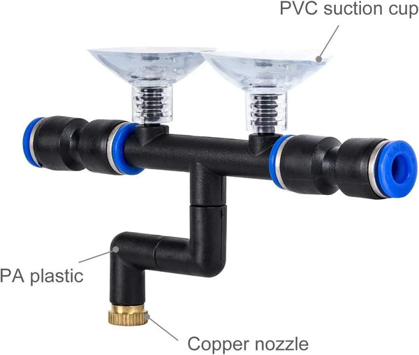 REPTI ZOO 4 Pieces Spray Nozzles Adjustable Fine Misting Water for Reptiles - REPTI ZOO