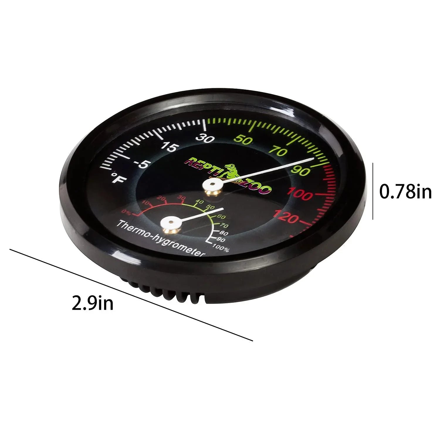 REPTI ZOO Reptile Terrarium 2pcs Thermometer Hygrometer Dual Gauges Pet Rearing Box Reptile Thermometer and Humidity Gauge Secondary image