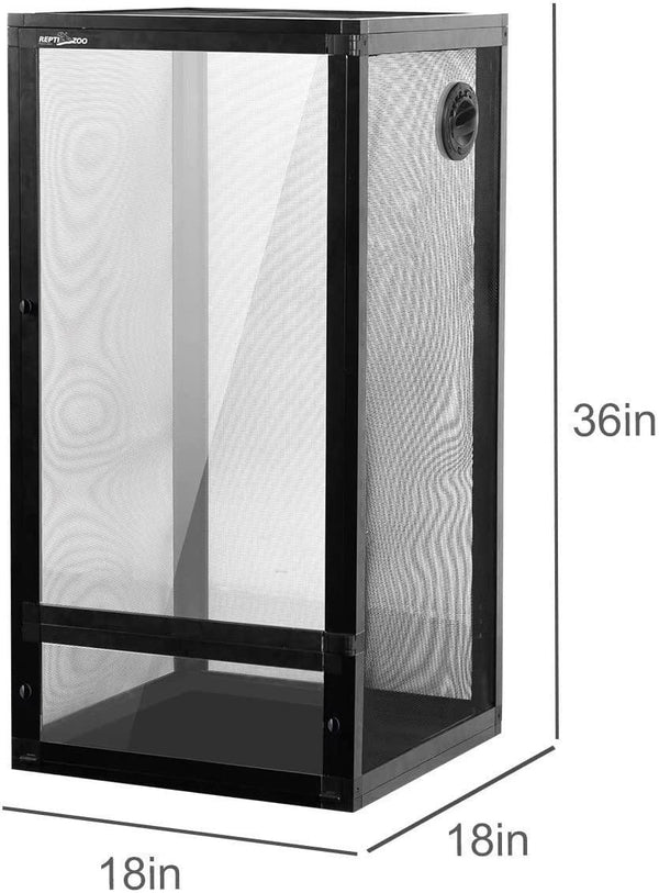 Replacement top Screen for Vertical Reptile Terrarium 18" x 18"x 36" Reptile Tank RK454590A - REPTI ZOO