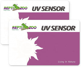 REPTI ZOO UVB Tester Reptile Lamp UV Sensor Reptile UVA UVB Fluorescent Lamp Tester Card, Set of 2 - REPTI ZOO