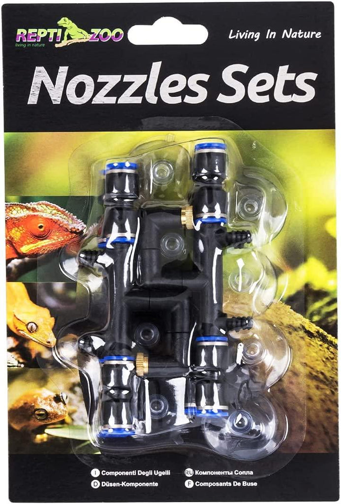 REPTI ZOO 4 Pieces Spray Nozzles Adjustable Fine Misting Water for Reptiles - REPTI ZOO