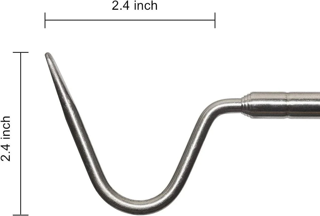 REPTI ZOO Portable Mini Snake Hook Collapsible Stainless Steel Snake Tongs and Snake & Reptile Hook Retractable Catching Snake Handling Tool - REPTI ZOO